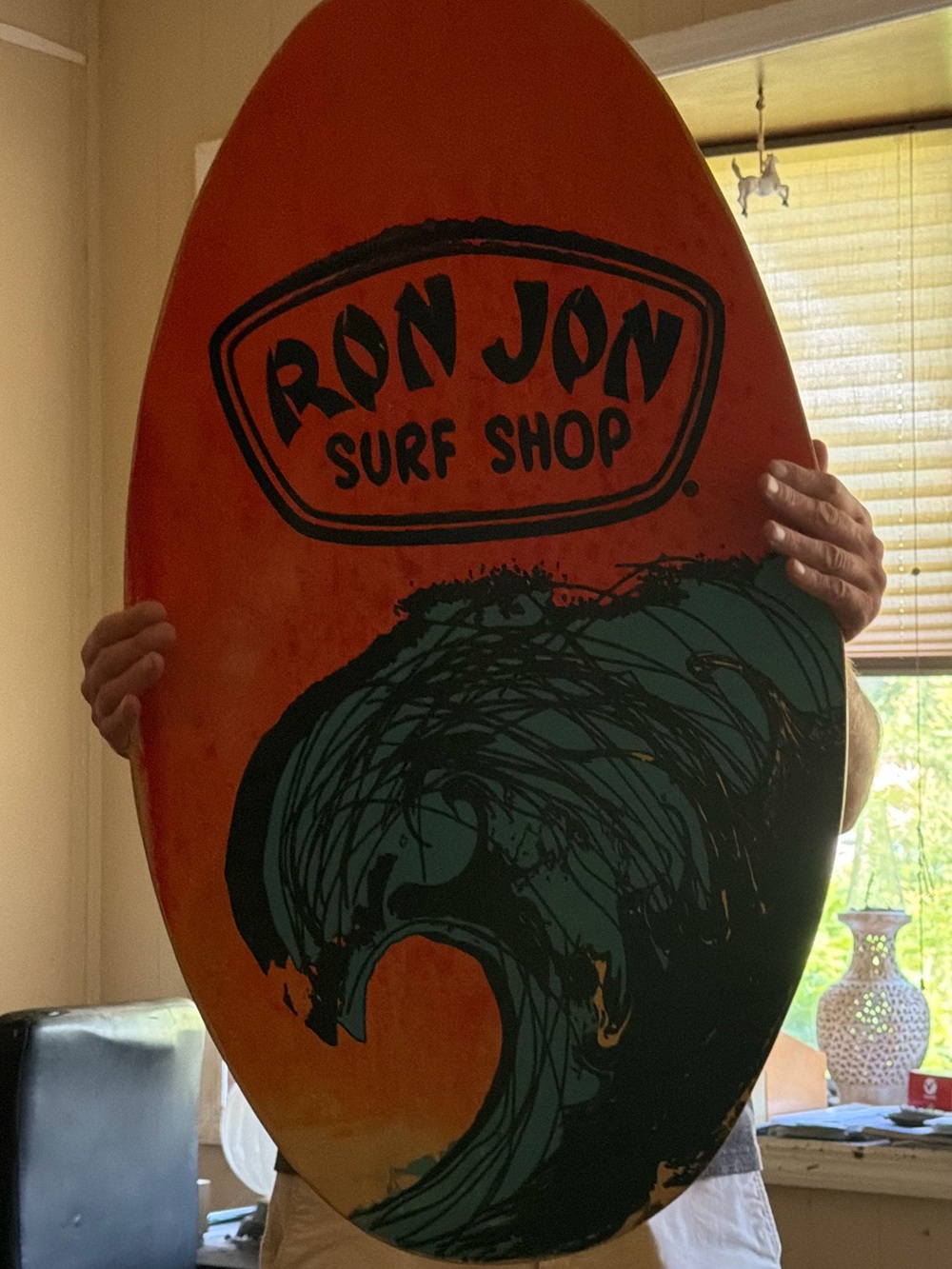 Ron Jon Surf Shop Orange & Teal Skimboard
